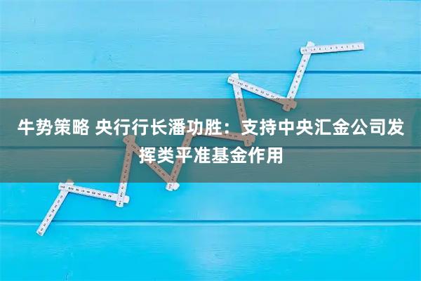牛势策略 央行行长潘功胜：支持中央汇金公司发挥类平准基金作用