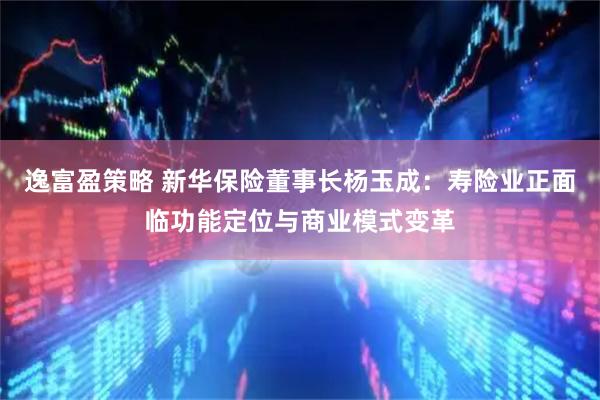 逸富盈策略 新华保险董事长杨玉成：寿险业正面临功能定位与商业模式变革