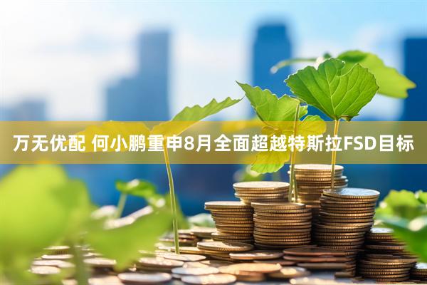 万无优配 何小鹏重申8月全面超越特斯拉FSD目标